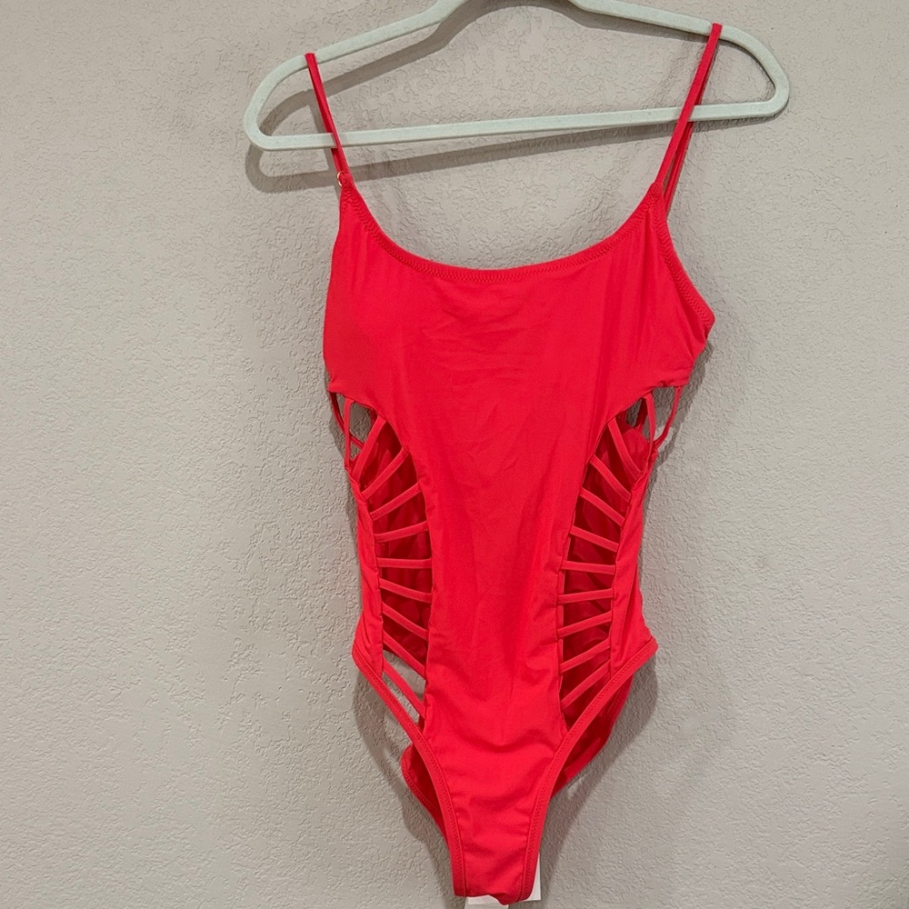 NWT Red Carter Coral Swimsuit